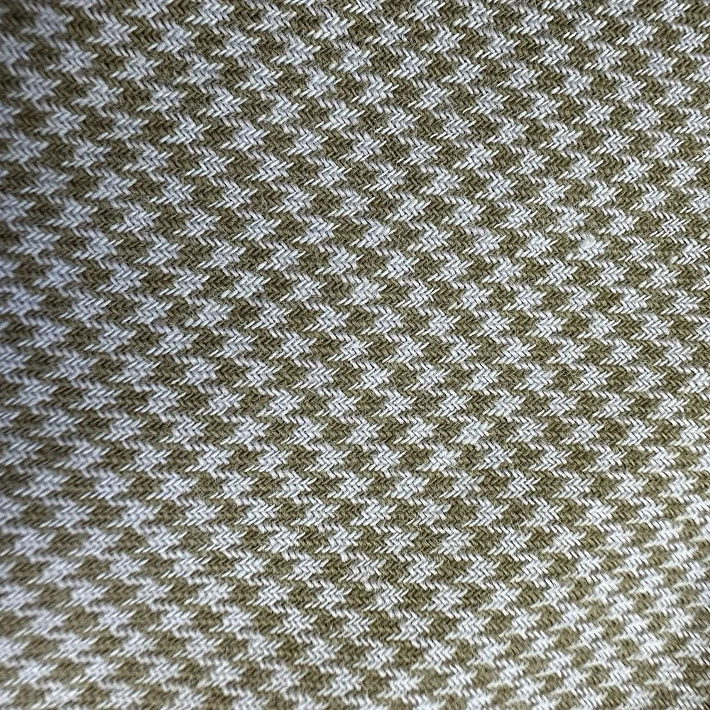 VTG 80s Banana Republic Houndstooth Shirt Men L Cotton Travel Safari Button Up
